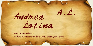 Andrea Lotina vizit kartica